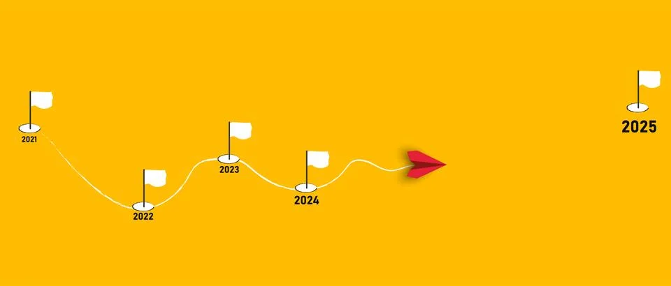 Red plane going Stock Illustration