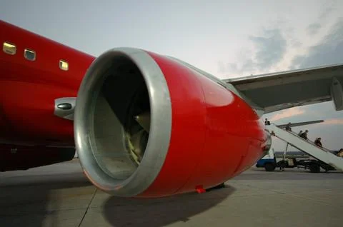 Red plane Foto stock