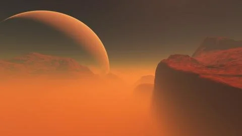 Red Planet Illustrazione stock