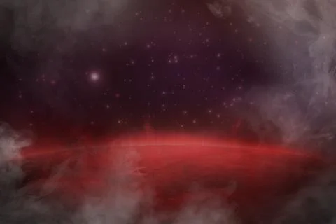Red planet Stock Illustration