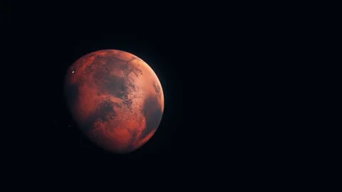 The Red planet Mars from a distance Stock-Footage 240433629
