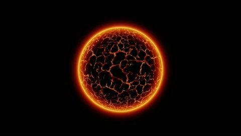 Red planet or Red Dwarf star animation Stock Footage 195006480