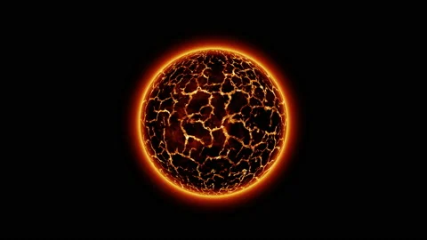 Red planet or Red Dwarf star animation Stock Footage 195006803