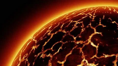 Red planet or Red Dwarf star animation Stock Footage 201675710