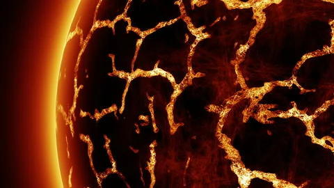 Red planet or Red Dwarf star animation Stock Footage 201675863