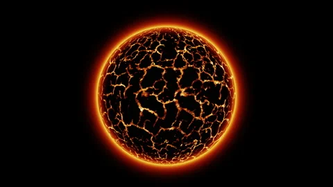 Red planet or Red Dwarf star animation Stock Footage 201676169