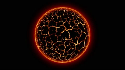 Red planet or Red Dwarf star animation Stock Footage 201676425