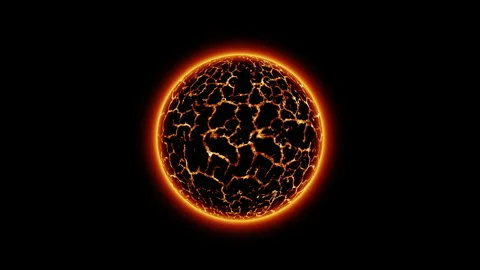 Red planet or Red Dwarf star animation Stock Footage 201678779