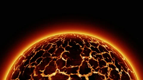 Red planet or Red Dwarf star animation Stock Footage 201679022