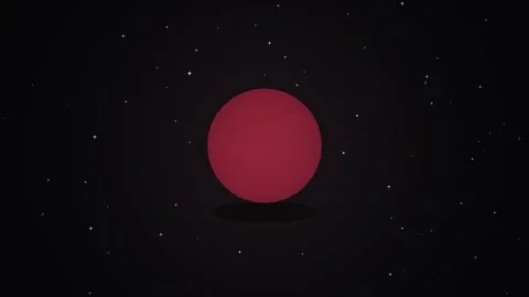 Red planet or star in deep space, cosmic exploration and astronomy 스톡 동영상 341493962