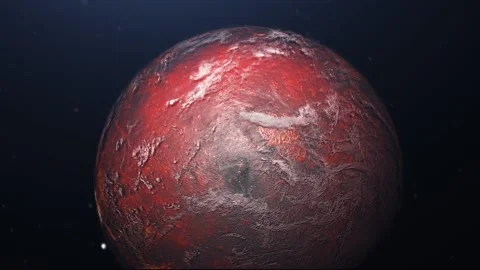Red Planet Orb - render 2 Stock Footage 201349674