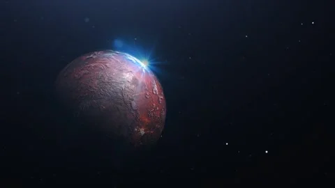 Red Planet Orb - render 4 Stock Footage 201349561