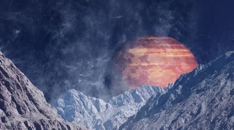 Red Planet Rising Stock Footage 12547037