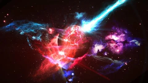 Red planet solar system animation Stock Footage 309431902
