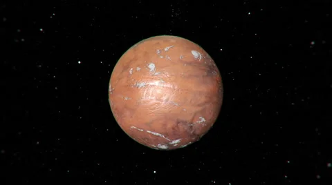 Red Planet in Space Stock Footage 56687239