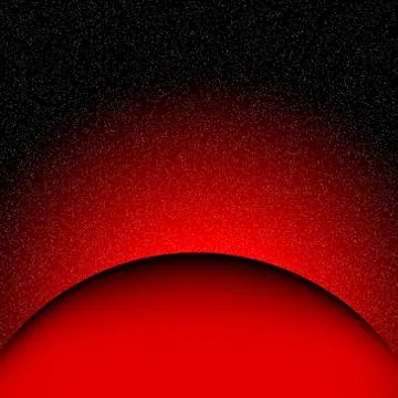 Red planet in space Stock Illustration