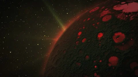 Red Planet. Space Voyage Stock Footage 44320106