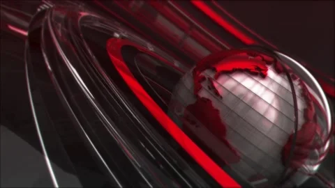 Red Planet Tech Background 2 Stock Footage 236696452