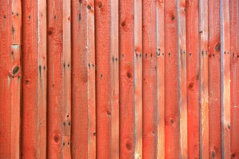 Red plank wall Stock Photos