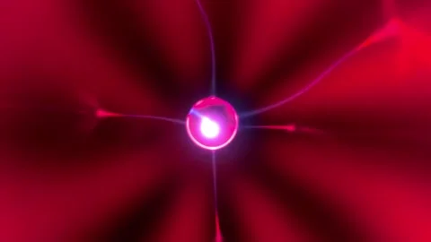Red plasma ball close up Stock Footage 322520089