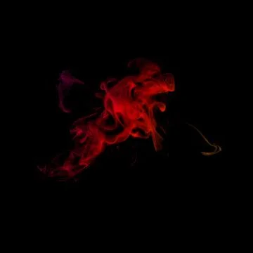 Red plasma clasp smoke effect, smoke or fire glow, visual effect layer over.. Foto stock