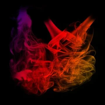 Red plasma clasp smoke effect, smoke or fire glow, visual effect layer over.. Stock Photos