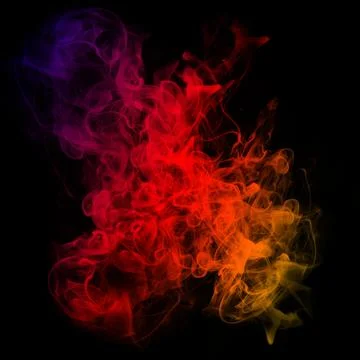 Red plasma clasp smoke effect, smoke or fire glow, visual effect layer over.. Stock Photos