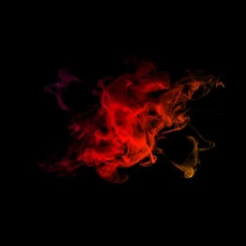 Red plasma clasp smoke effect, smoke or fire glow, visual effect layer over.. Foto stock