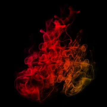 Red plasma clasp smoke effect, smoke or fire glow, visual effect layer over.. Foto stock