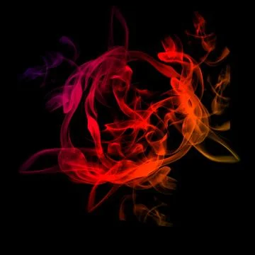 Red plasma clasp smoke effect, smoke or fire glow, visual effect layer over.. Foto stock