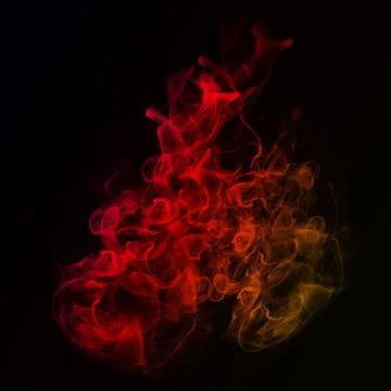 Red plasma clasp smoke effect, smoke or fire glow, visual effect layer over.. Stock Photos