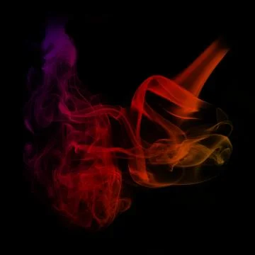 Red plasma clasp smoke effect, smoke or fire glow, visual effect layer over.. Stock Photos