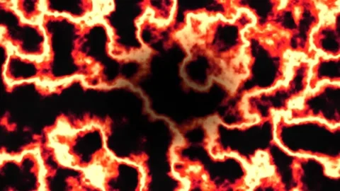Red Plasma Crack Fire Abstract Background, Seamless Loop 4K Stock Footage 339067893