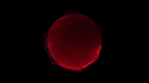 Red Plasma Energy Orb Sphere Loop Stock Footage 336926883
