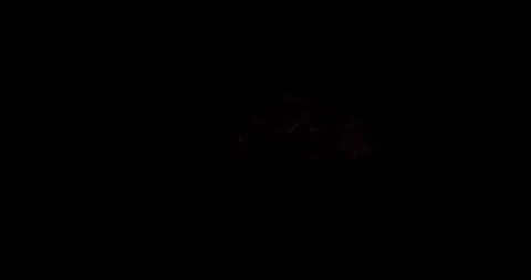 Red Plasma Energy Source Spot Cloud VFX Overlay Against Black Vídeo Stock 331765327