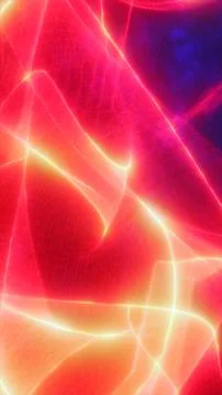 Red plasma energy waves with glowing light streaks, abstract futuristic tec.. Stock Illustration
