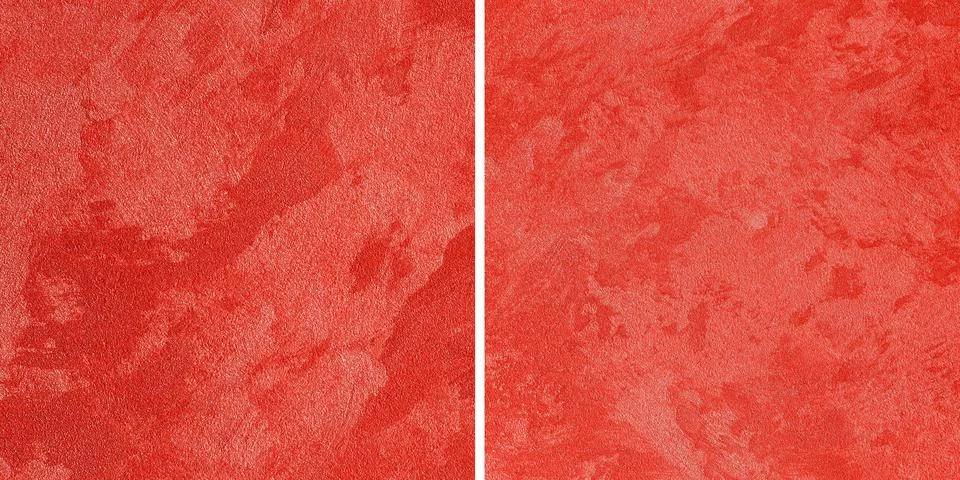 The red plaster wall surface is designed like a stain. Fotos de archivo