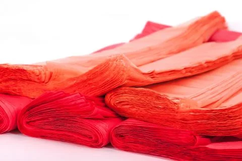 Red plastic bag Stock Photos