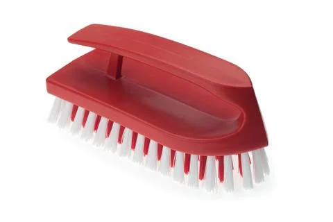 Red plastic brush Stock Photos