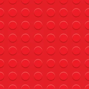 Red plastic construction plate. Stock Illustration