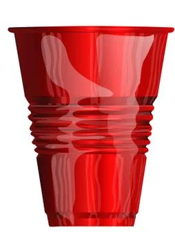 Red plastic cup Stock Illustration