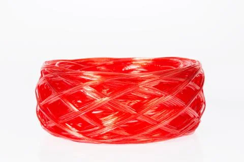 Red plastic rope Stock Photos