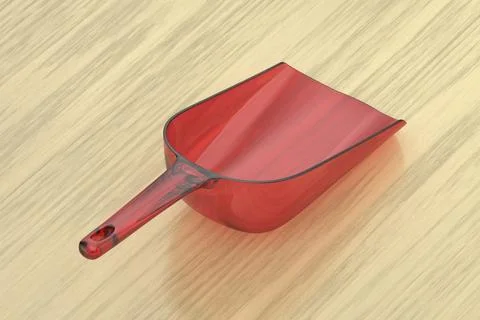 Red plastic scoop Stock Illustration