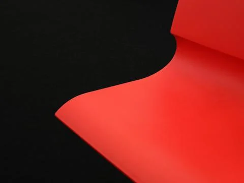 Red plastic wavy background Stock Photos