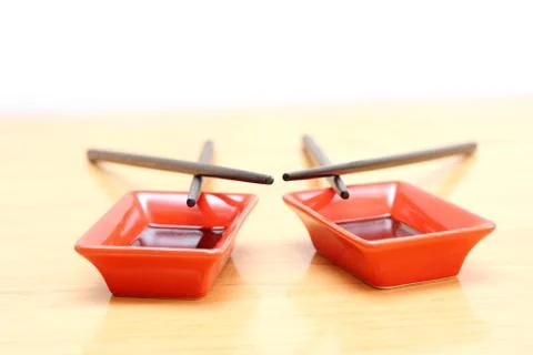 Red plate Stock Photos