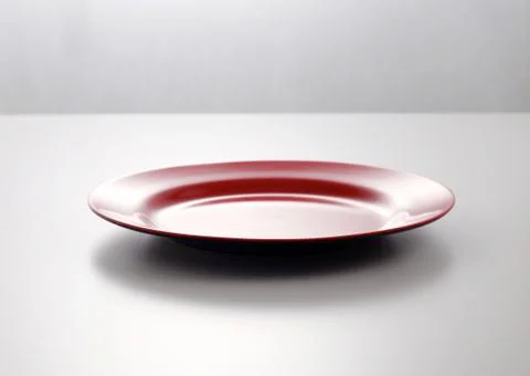 Red plate 스톡 사진
