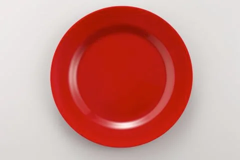 Red plate Stock Photos