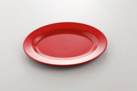 Red plate 스톡 사진