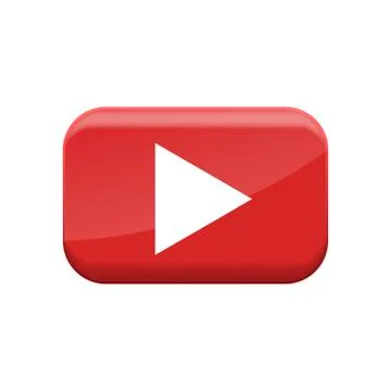 Red play button Stock Illustration