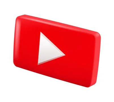 Red play button symbol for video content Stock Illustration